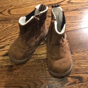 Suede Like Side Zip Boots